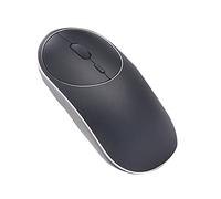 iFutniew Mouse wireless da 2,4 GHz, telaio in lega di alluminio, mouse ricaricabile silenzioso con sensore ottico, per PC, nero
