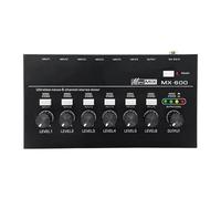 iFutniew MX600 Mixer di stereo a 6 canali ultra basso rumore interruttore a binario singolo microfono preamplificatore audio Mixer