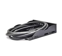 iFutniew Pannello frontale USB per PC USB3.2 Gen2 10 Gbps tipo C + 19 pin 2 porte USB3.0 Hub + audio HD 3,5 mm microfono auricolare ricambio accessori