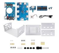 iFutniew Per scheda madre Mister FPGA 128MB V2.9+hub USB V2.1 con kit custodia in metallo fai da te per Terasic DE10-Nano Mister FPGA (argento)