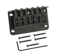 iFutniew Ponte per sella per chitarra a 6 corde con viti, ponte di ricambio cromato per accessori, ponte A per chitarra a carico dall'alto