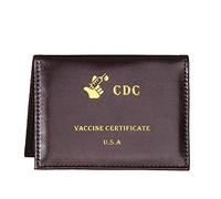 iFutniew Porta carte 3 x 4 per carta di vaccinazione CDC, porta carte di vaccino per proteggere il certificato di vaccino CDC, caffè