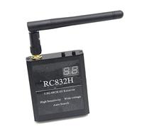 iFutniew RC832H 5.8G 48CH Ricevitore Video 12V Ricerca Canale Automatica Per TS832 TS5823 TS5828 RC Airplane Elicottero FPV Drone Nero 1 Pezzi