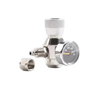 iFutniew Regolatore di CO2 per Acquario 2000psi Manometro per Tubo di Aspirazione da 6 mm 3/8-24UNF