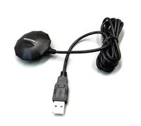 iFutniew Ricevitore GNSS per ricevitore GPS GLONASS in plastica nera, per sostituire Bu-353S4, BU353S4, 0183NMEA protocollo USB