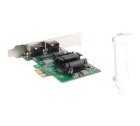 iFutniew Scheda di rete Gigabit PCIe a 2 porte 1000M Adattatore Ethernet PCI Express a due porte con scheda NIC LAN 82571EB per