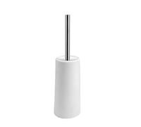 iFutniew Scopino per WC e supporto, 2 scopino per WC con manico lungo in acciaio inossidabile 304, colore bianco