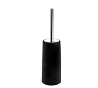 iFutniew Scopino per WC e supporto, 2 scopino per WC con manico lungo in acciaio inossidabile 304, colore nero