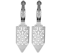 iFutniew Set di 2 cucchiai per assenzio, in acciaio inox, per assenzio, cocktail, kit gotico per la creazione di cucchiai, fontana e gocciolatore