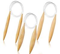 iFutniew Set di da maglia circolari in bambù, oversize, per grossi, misura US 19, 35, 50