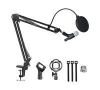 iFutniew Supporto per microfono Braccio per microfono aggiornato Braccio per microfono da gioco Supporto per microfono Supporto per microfono Staffa di sospensione con filtro parabrezza