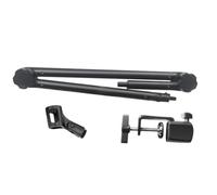 iFutniew Supporto per microfono regolabile a sospensione pesante, supporto per braccio a forbice, condensatore USB, supporto per microfono, 1 set