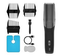 iFutniew Tagliacapelli elettrico ricaricabile IPX7 universale diradamento intelligente rasoio per capelli per uomo donna rasoio nero