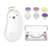 iFutniew Tagliaunghie elettrico ricaricabile per bambini, con 6 teste di macinazione e luce a LED, sicuro, facile da installare, facile da usare