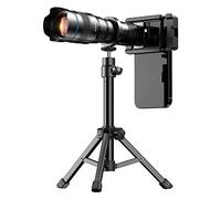 iFutniew Teleobiettivo esterno della fotocamera del telefono 36X ingrandimento ottico con treppiede e clip del telefono