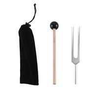 iFutniew Tuning Fork Tuner con lecca-lecca per chakra curativi, terapia del suono, mantiene corpo, mente e anima in perfetta armonia argento lega di alluminio 528 Hz