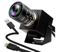IFWATER Telecamera USB 3.0 ad alta velocità 4K 60fps, uscita simultanea USB e HDMI, obiettivo zoom manuale 3x da 3,6-10 mm, webcam close-up Plug and Play per PC, TV, proiettore, monitor e uso