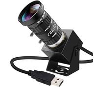 IFWATER Telecamera USB 4K 1080P a 120fps Webcam USB ad alta velocità con supporto CS 5-50mm 10X Teleobiettivo zoom manuale, 12MP Close Up Camera OpenCV Plug and Play per live streaming industriale