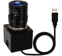 IFWATER Telecamera USB 5MP Webcam 4X Messa a fuoco variabile PC Camera 1944P USB Telecamera di sicurezza UVC CCTV Industrial Close-up Camera per computer Plug and Play per Mac OS Windows Linux