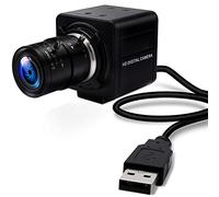 IFWATER Webcam USB da 8 MP con zoom ottico 5x, obiettivo varifocale manuale da 2,8-12 mm, webcam USB con sensore di immagine CMOS IMX179, per videoconferenze, webcam per computer, laptop, Raspberry Pi