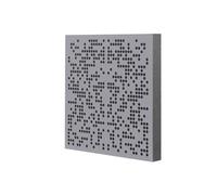 IG Acoustics - Schiuma Edition - Fondotinta - Pannello in schiuma acustica - Assorbitore e diffusore (argento, 50 x 50 x 6 cm)
