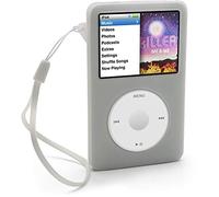 igadgitz IV112 Custodia Silicone Compatibile con Apple iPod Classic 80GB, 120GB & Nuovo 6th Generation (Modello con profondità di 10,5 mm) - Chiaro