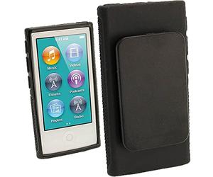 igadgitz U2064 Custodia TPU Gel Case Cover Rigida per Clip integrata e Proteggi Schermo Compatibile con Apple iPod Nano 7 ° Gen - Nero
