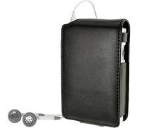 iGadgitz U3149 Custodia Flip Case PU Pelle Compatibile con Roberts DAB 5 Sports DAB Radio - Nero