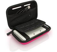 iGadgitz U3612 - Custodia Rigida Eva Compatibile con Nintendo 3DS XL & 2DS XL 2017 - Rosa