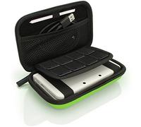 iGadgitz U3613 - Custodia Rigida Eva Compatibile con Nintendo 3DS XL & 2DS XL 2017 - Verde