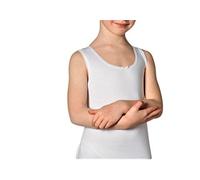IGAM Confezione da N. 2 Canottiera Spalla Larga Bambina - Linea BIMBISSIMI Cotone Costina. Bordino Ricamato e Fiocchetto. Disponibile nel Colore Bianco