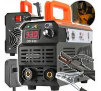 IGBT Saldatrice LCD 330A 230V Inverter MMA Set Maschera Cavo HOT START VRD