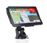 IGEAIIE Navigatore satellitare da 7 pollici per auto e camion, sistema GPS HD con mappe del Regno Unito e dell'Europa 2026, aggiornamenti gratuiti a vita, ricerca codice postale, guida vocale, avvisi