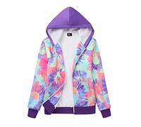 igeekwell - Felpa da donna, adatta per autunno e inverno, giacca in pile con cappuccio e cerniera per tutta la lunghezza, L