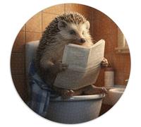 Igel liest Zeitung, Puzzle für Erwachsene, 1000 Teile, schwierige Puzzles für Erwachsene, Geschenk, DIY-Spaß, geeignet für die Dekoration von Zuhause, Wohnzimmer, Büro, 1000 Teile (67,5x67,5cm)