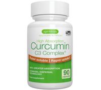 Igennus Curcumin C3 Complex Ultra Solubile, Senza Pepe Nero, Assorbimento Rapido e Superiore +300% rispetto alla Curcumina Classica, Estratto Standardizzato al 95%, 90 Capsule Vegane, 1 al giorno