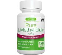 Igennus Metilfolato Puro 400 Mcg, Forma Metilata Di Acido Folico 5-MTHF (Vitamin