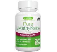 Igennus Metilfolato Puro 400 mcg, Forma Metilata di Acido Folico 5-MTHF (Vitamina B9), 180 Compresse, Vegano, Adatto in Gravidanza, Ingredienti Puri e Senza Additivi, Scorta per 6 Mesi
