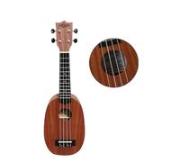 IGERCN Ukulele Set, 21 Pollici Mogano Soprano Ukulele Chitarra 4 Corde Hawaii Ukelele Education Strumenti Musicali Regalo con Borsa e Tracolla(21P-set3)