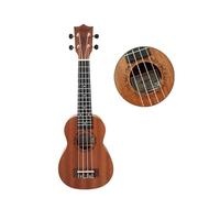 IGERCN Ukulele Set, 21 Pollici Mogano Soprano Ukulele Chitarra 4 Corde Hawaii Ukelele Education Strumenti Musicali Regalo con Borsa e Tracolla(21B-set2)