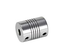 IGGLL Accoppiatore motore, giunto flessibile for albero a ganascia in alluminio D19*L25 5 8 6,35 mm 10 passo-passo Encoder Macchina for incisione(4X6)