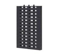 IGGLL Canale di drenaggio, Canale di drenaggio, griglia di drenaggio for grondaie Esterne, Piastra di Trincea con Copertura for Una Gestione efficiente dell'Acqua(Black,30 * 30 * 2.5cm)