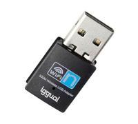 iggual Adattatore USB-WiFi per PC. Velocità 300 Mbps. Stick USB 2.0. Banda 2,4 GHz Dongle wireless. Spiedino per PC, sicurezza WPA/WPA2, compatibile con Windows, macOS e Linux, con indicatore LED.