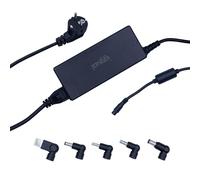 iggual - Alimentatore Universale per computer portatile da 120 W. -5 connettori DC, compatibile con computer Lenovo, HP, ASUS, Acer, MSI. Adattatore di alimentazione per Laptod (CUA-5T-120W)
