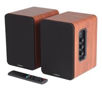 iggual - Altoparlanti attivi Bluetooth per computer 50 W - Altoparlante da scaffale 2.0. -Home Studio.- Connettività: Bluetooth 5.3, USB, 2 x RCA (stereo), HDMI ARC, Ottico Digitale Telecomando