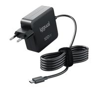 iggual Caricatore da 100 W con cavo - Porta di ricarica USB C PD - Ricarica rapida per computer portatili, tablet, telefoni cellulari - Compatibile con qualsiasi dispositivo, anche Apple - nero.