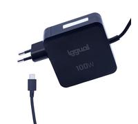 iggual Caricatore da 100 W con cavo - Porta di ricarica USB C PD - Ricarica rapida per computer portatili, tablet, telefoni cellulari - Compatibile con qualsiasi dispositivo, anche Apple - nero.