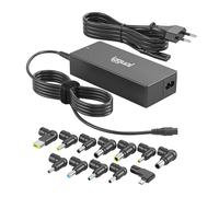 iggual Caricatore universale portatile- Caricatore 90W- CUA-C-12T- 90W- C- Adattatore uscita tipo C e 12 pin DC- Compatto- Protezione multipla- Compatibile con HP, DELL, ASUS, Acer, ecc