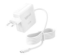 iggual Caricatore USB-C PD 140 W per laptop, smartphone e tablet, ricarica rapida Power Delivery, cavo USB-C integrato, compatibile con Apple, Android e USB-C, protezione OCP/OVP/SCP/OTP, bianco