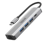 iggual IGG320181 hub e concentratore USB 3.2 Gen 1 (3.1 Gen 1) Type-A 5000 Mbit/s Grigio - Nouvo